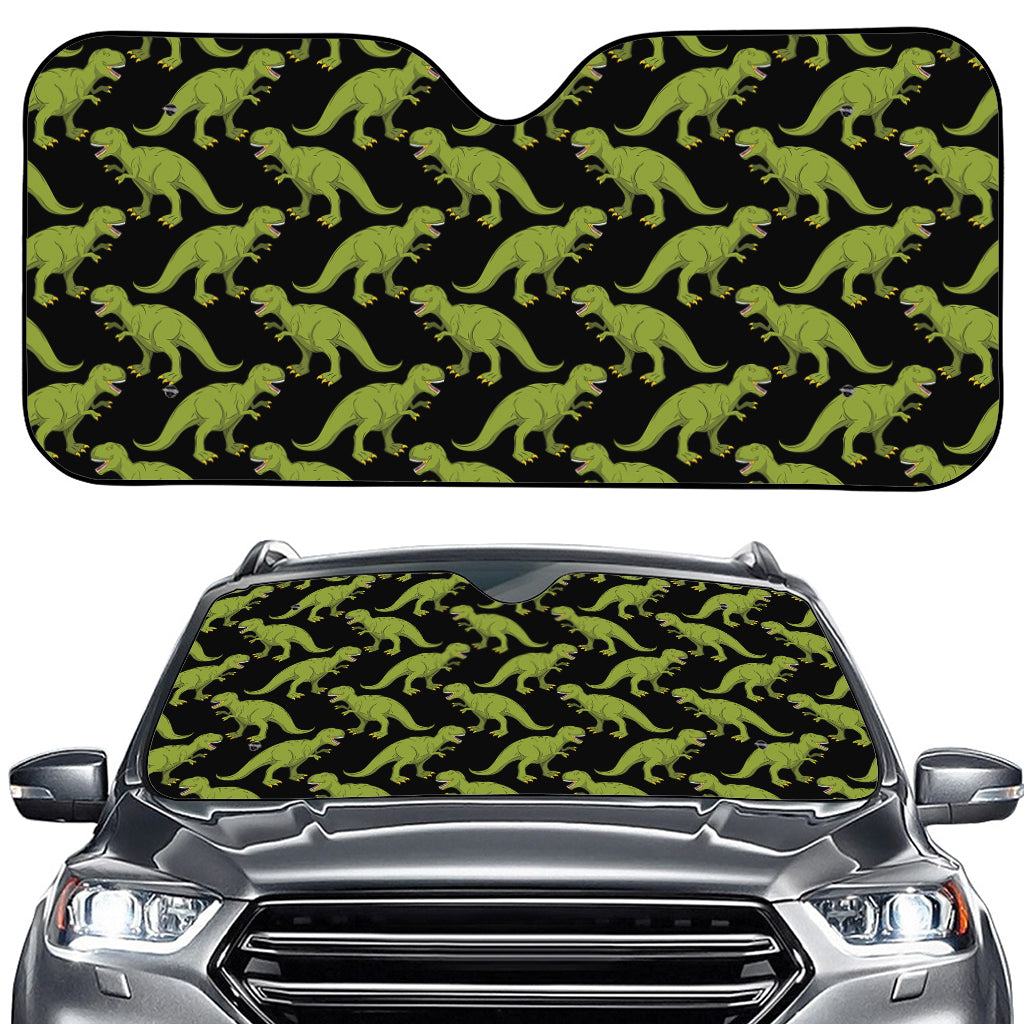 Tyrannosaurus Rex Pattern Print Car Windshield Sun Shade