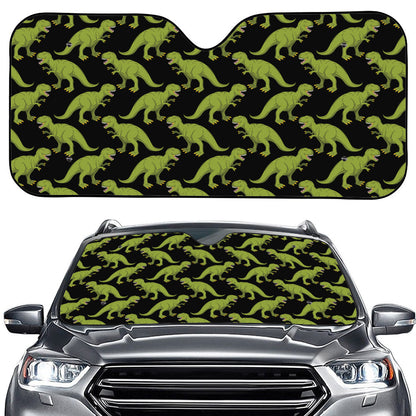 Tyrannosaurus Rex Pattern Print Car Windshield Sun Shade