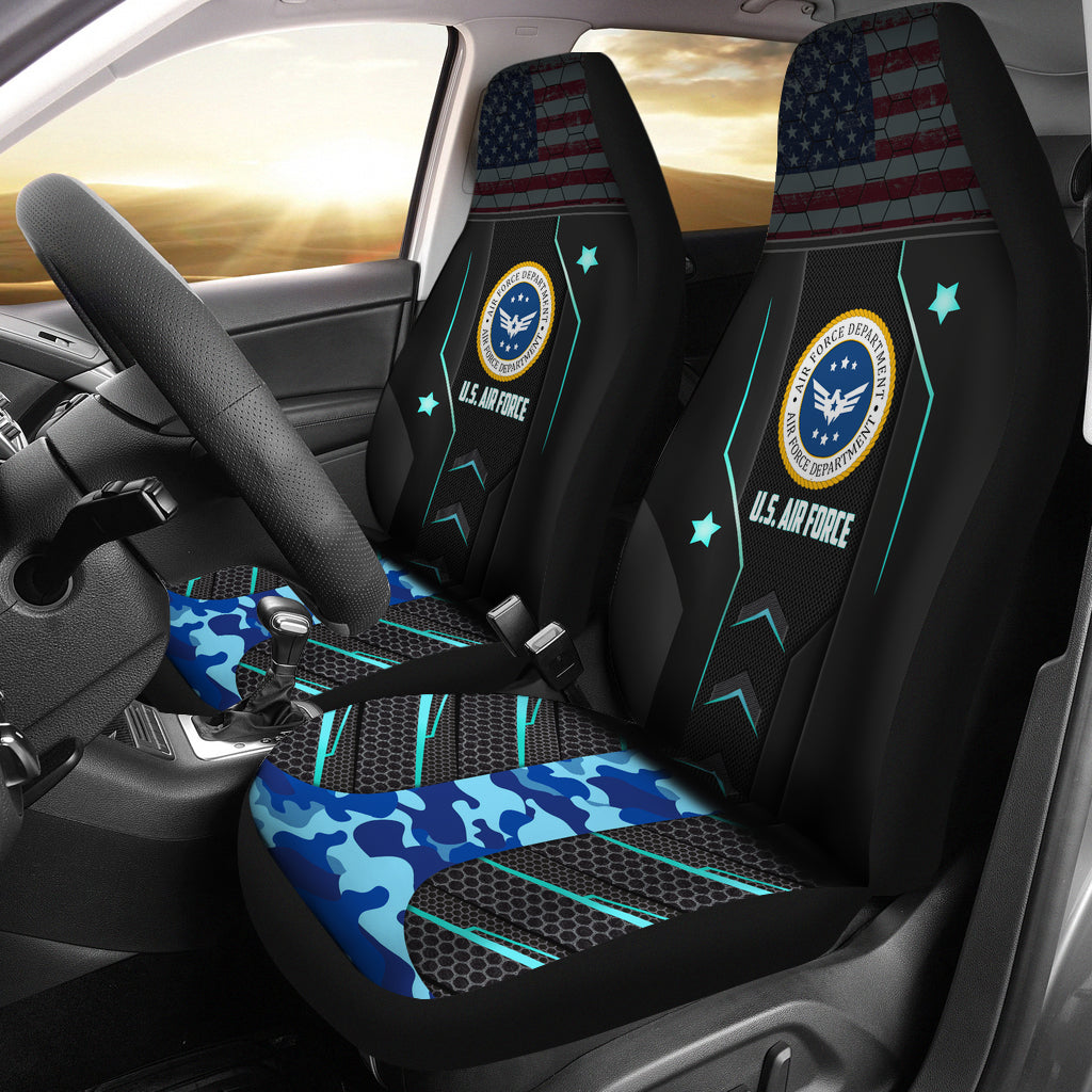 U.S Air Force Blue Camouflage Car Seat Covers