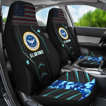U.S Air Force Blue Camouflage Car Seat Covers
