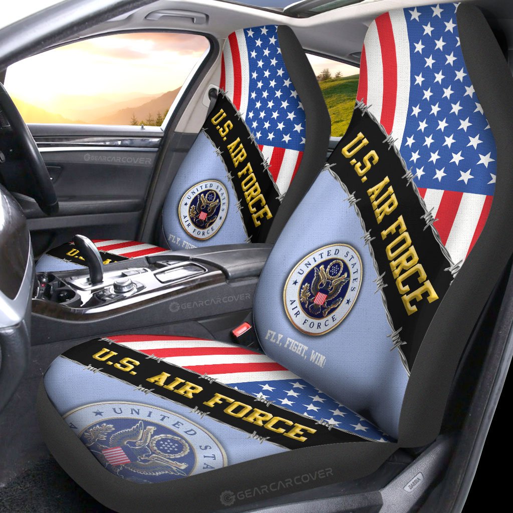 U.S. Air Force Car Seat Covers Custom United States Military Car Accessories