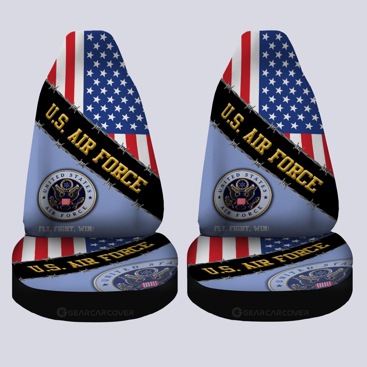 U.S. Air Force Car Seat Covers Custom United States Military Car Accessories