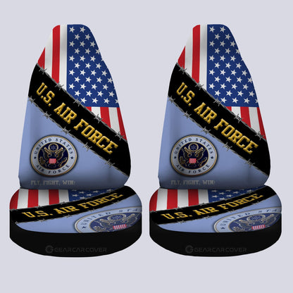 U.S. Air Force Car Seat Covers Custom United States Military Car Accessories