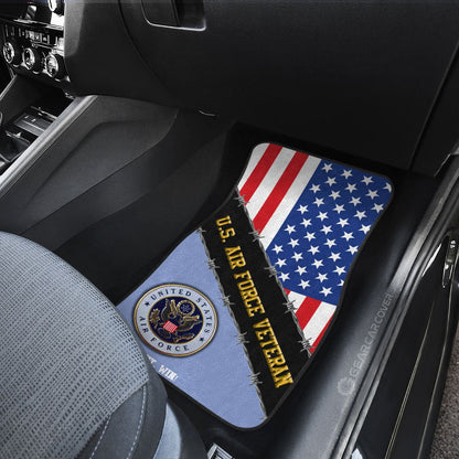 U.S. Air Force Veterans Car Floor Mats Custom United States Military Car Accessories