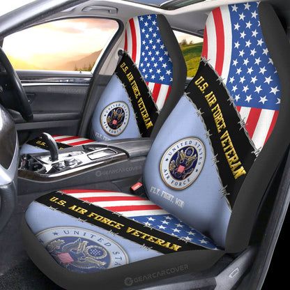 U.S. Air Force Veterans Car Seat Covers Custom United States Military Car Accessories