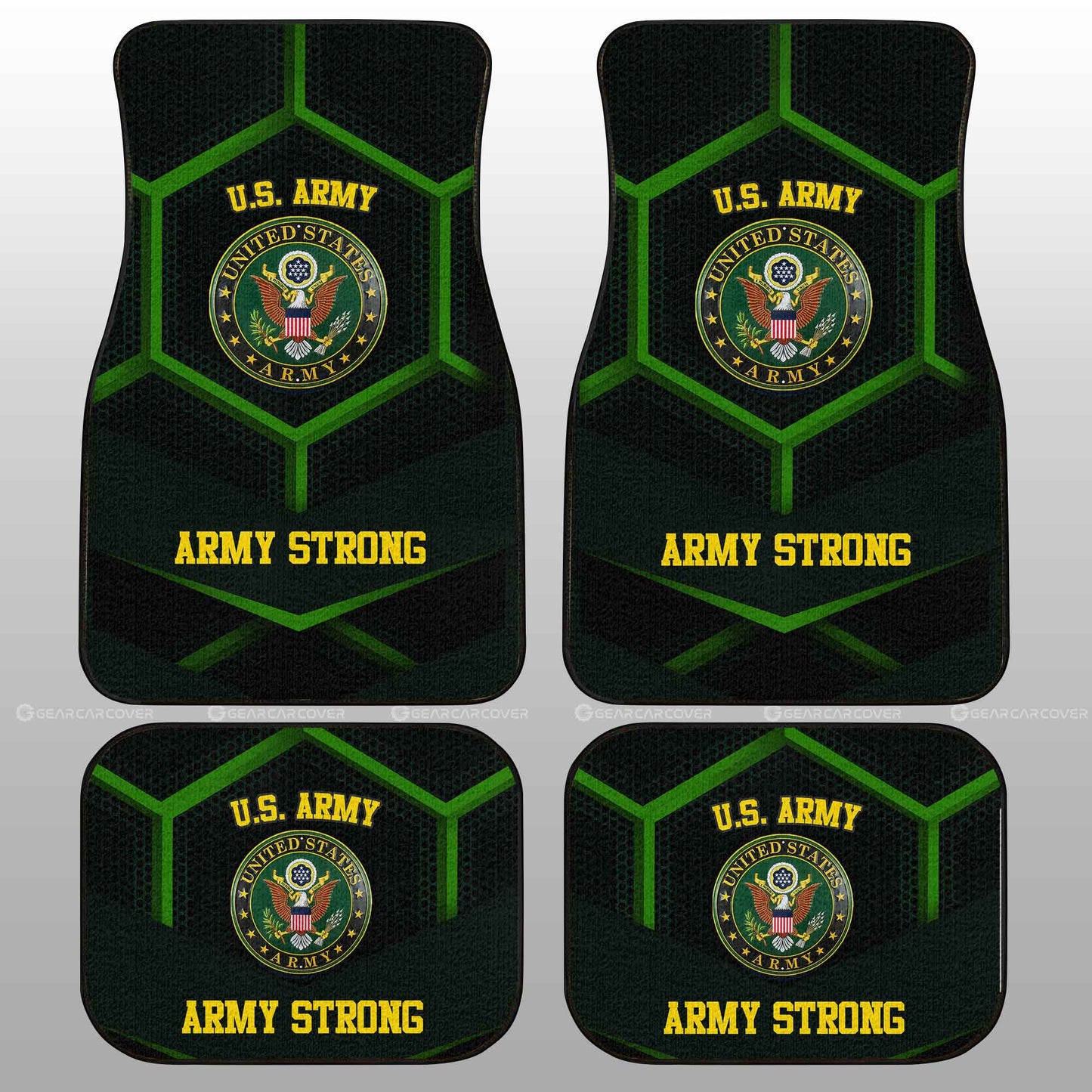 U.S Army Car Floor Mats Custom Army Strong US Military Car Accessories