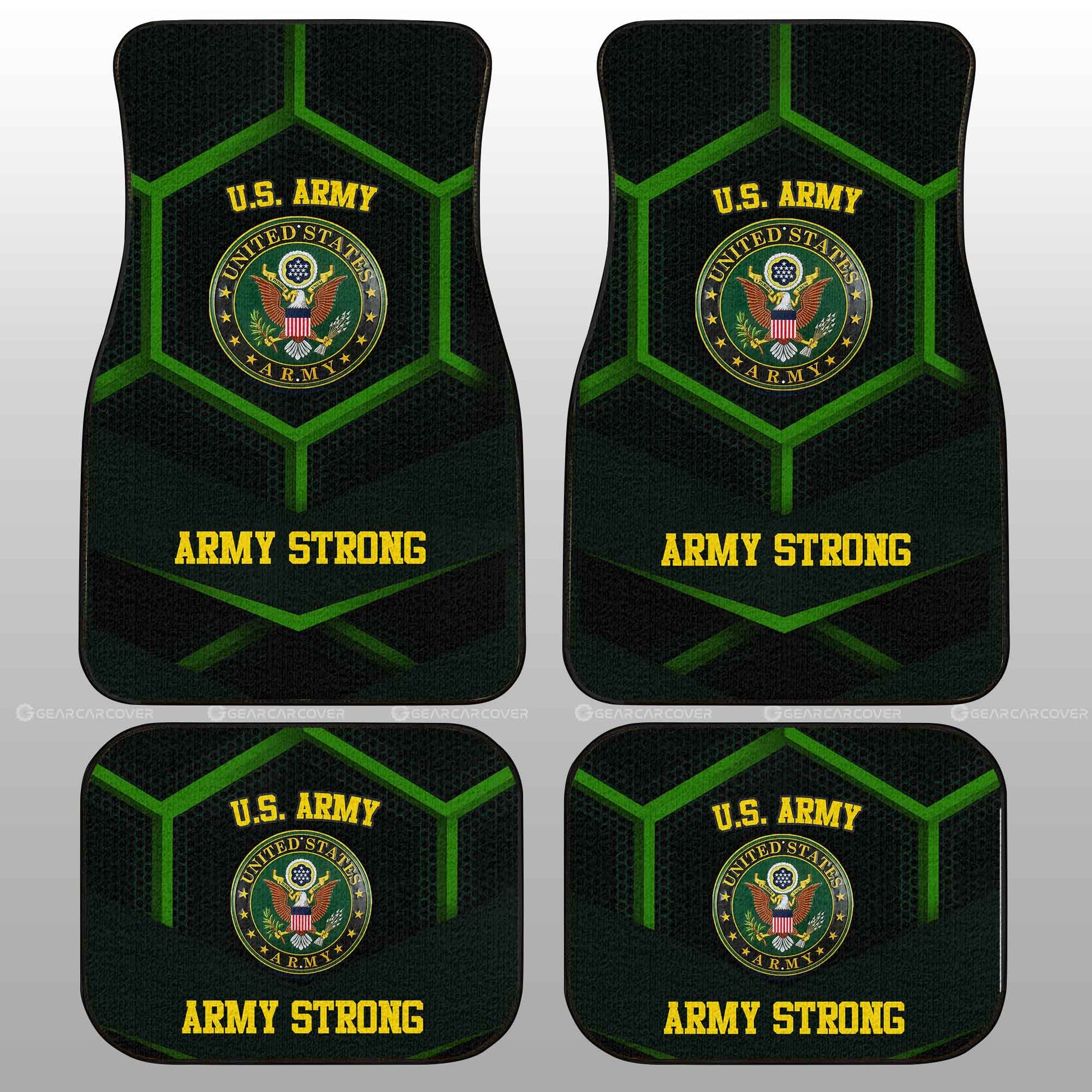 U.S Army Car Floor Mats Custom Army Strong US Military Car Accessories