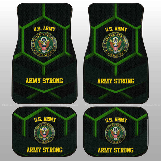 U.S Army Car Floor Mats Custom Army Strong US Military Car Accessories