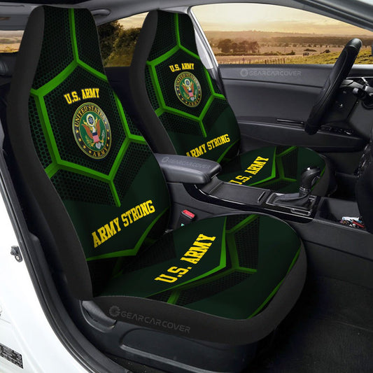 U.S Army Car Seat Covers Custom Army Strong US Military Car Accessories