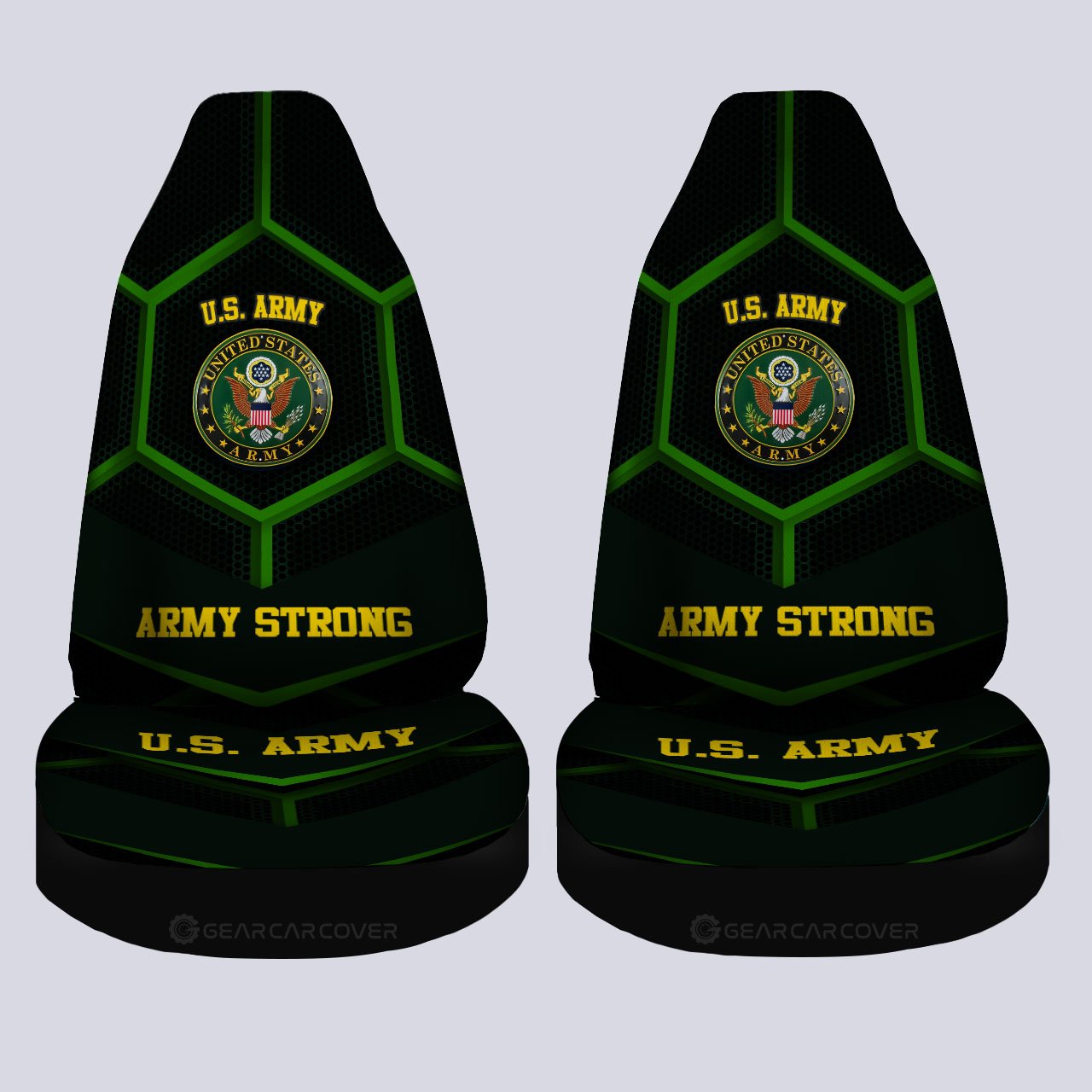 U.S Army Car Seat Covers Custom Army Strong US Military Car Accessories