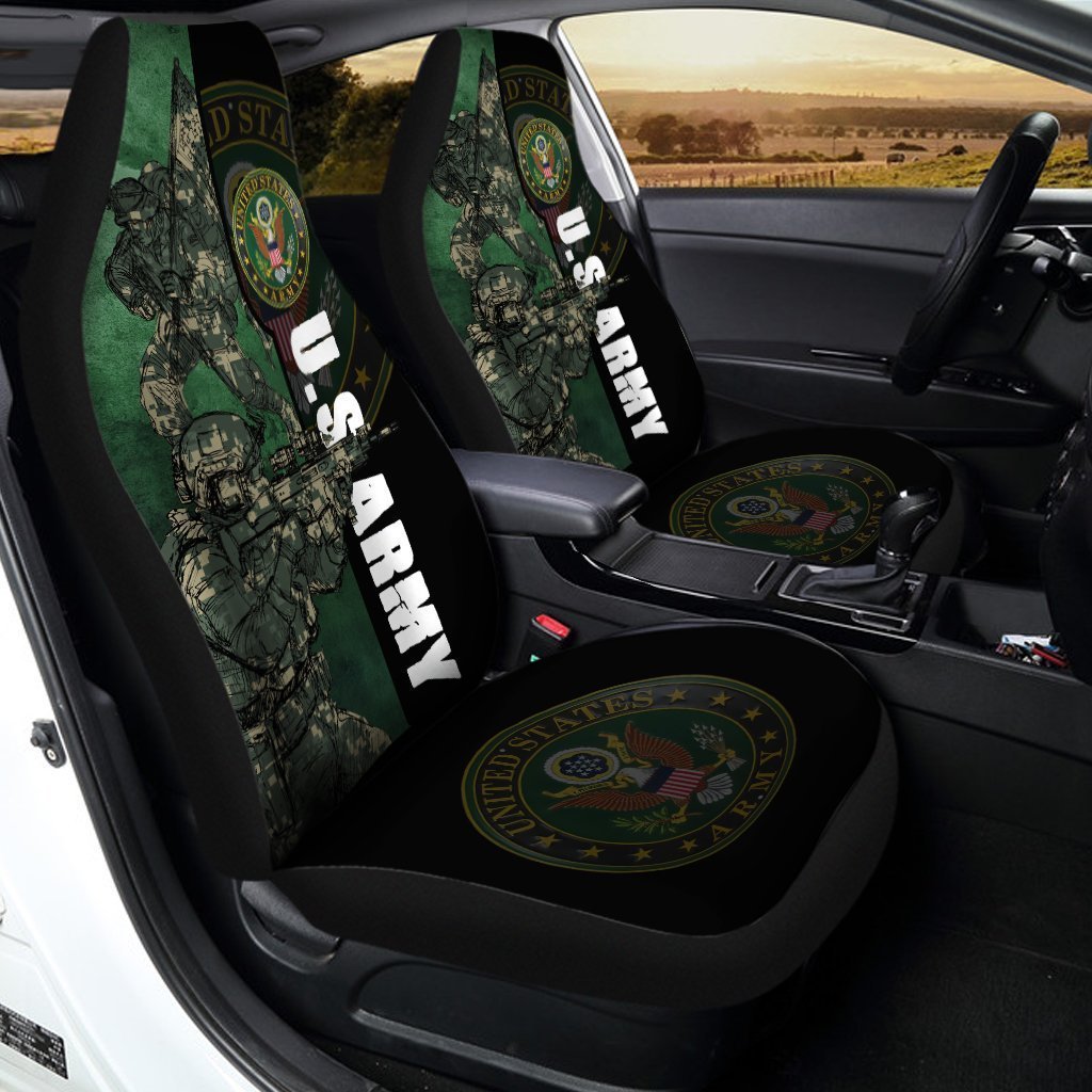 U.S Army Car Seat Covers Custom Camouflage Car Accessories Cool