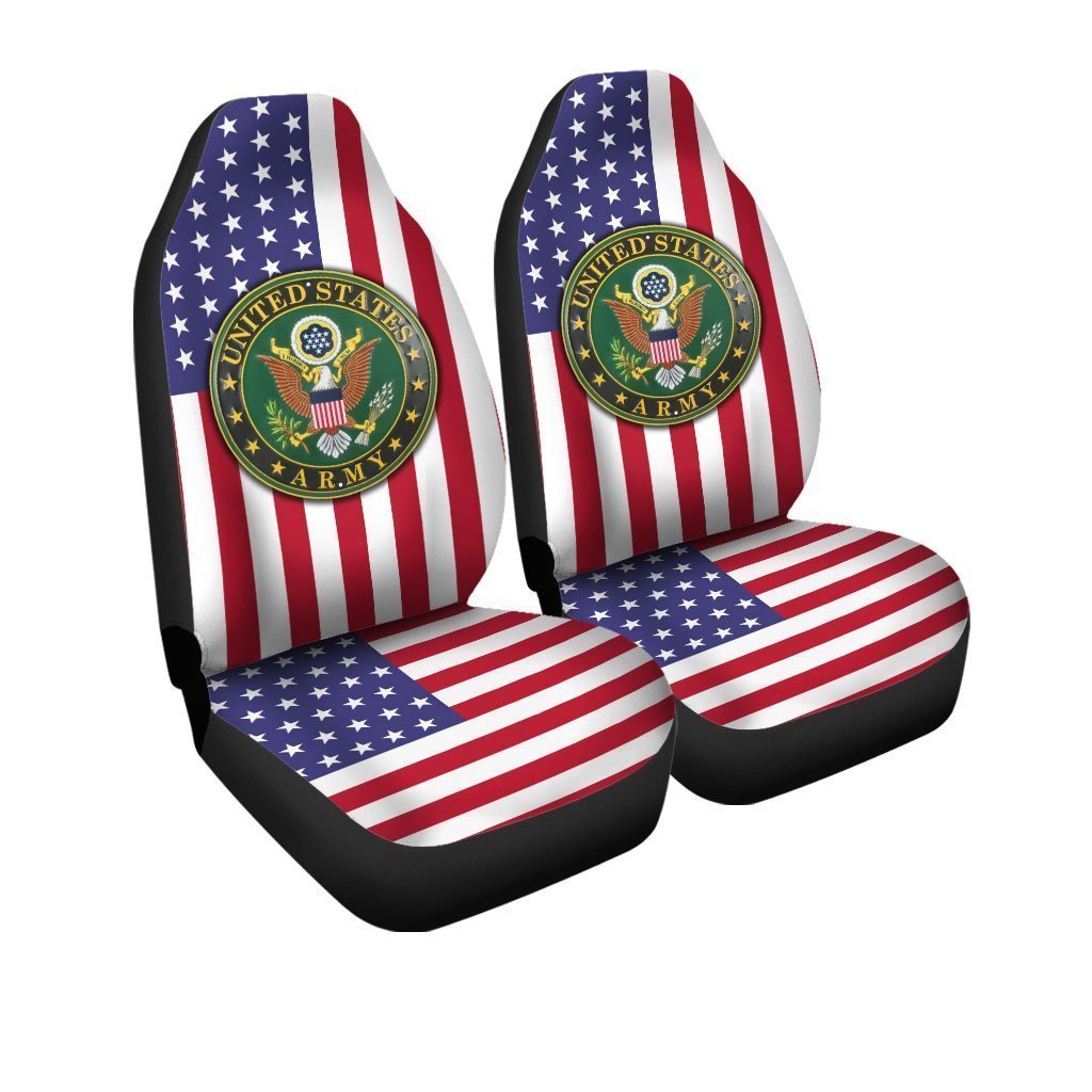 U.S Army Car Seat Covers Custom US Flag Car Accessories