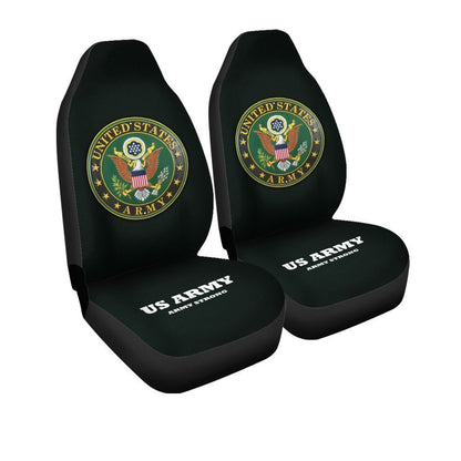 U.S Army Emblem Car Seat Covers Custom Car Accessories For Veteran Patriotic Gifts