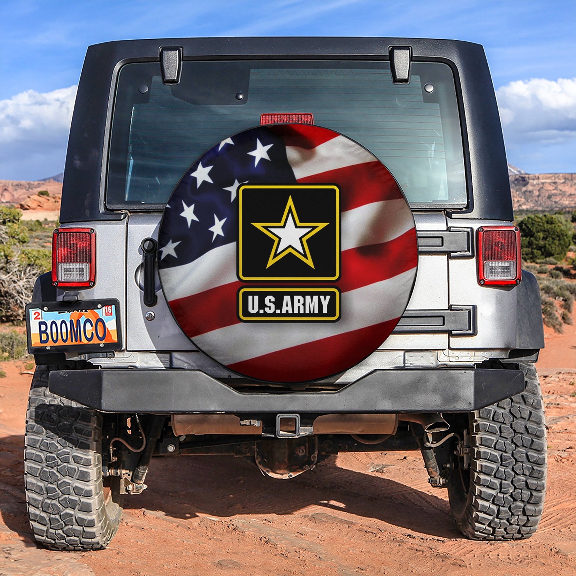 U.S Army Flag Car Spare Tire Cover