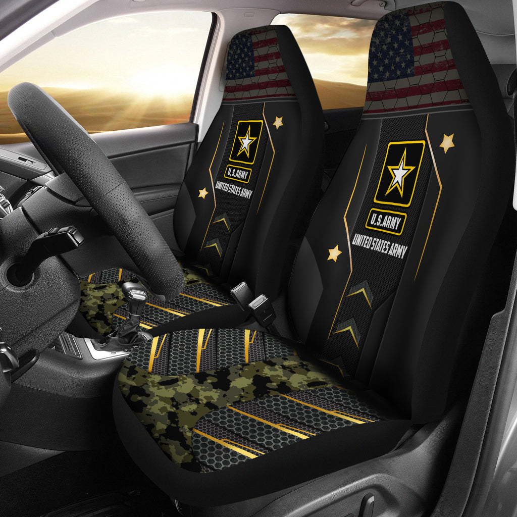 U.S.Army Unites States Green Camouflage Car Seat Covers