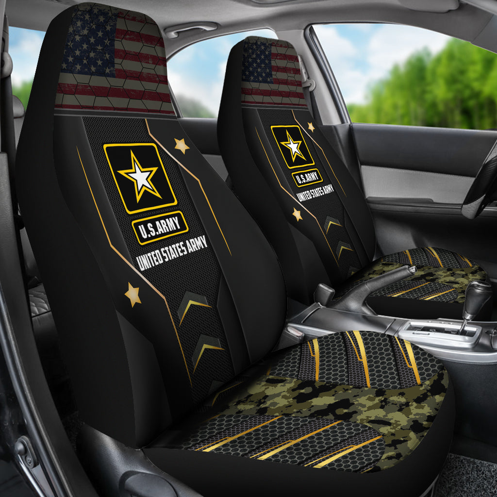 U.S.Army Unites States Green Camouflage Car Seat Covers