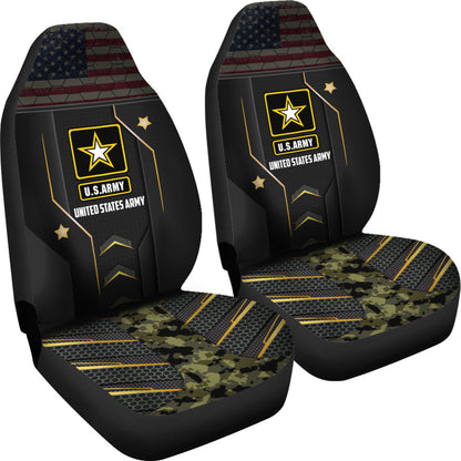 U.S.Army Unites States Green Camouflage Car Seat Covers