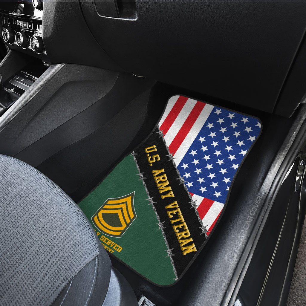 U.S. Army Veterans Car Floor Mats Custom United States Military Car Accessories