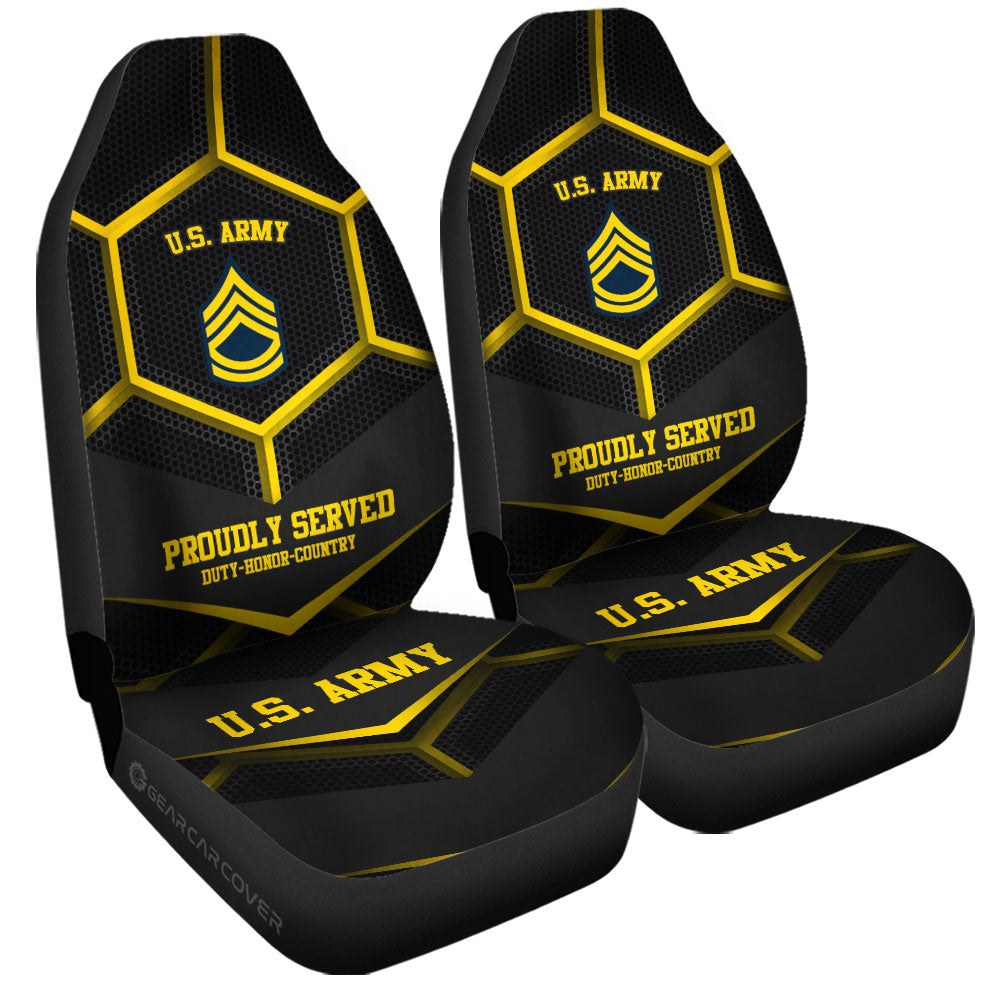 U.S Army Veterans Car Seat Covers Custom US Military Car Accessories