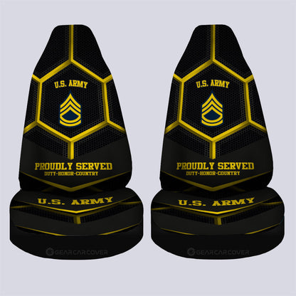 U.S Army Veterans Car Seat Covers Custom US Military Car Accessories