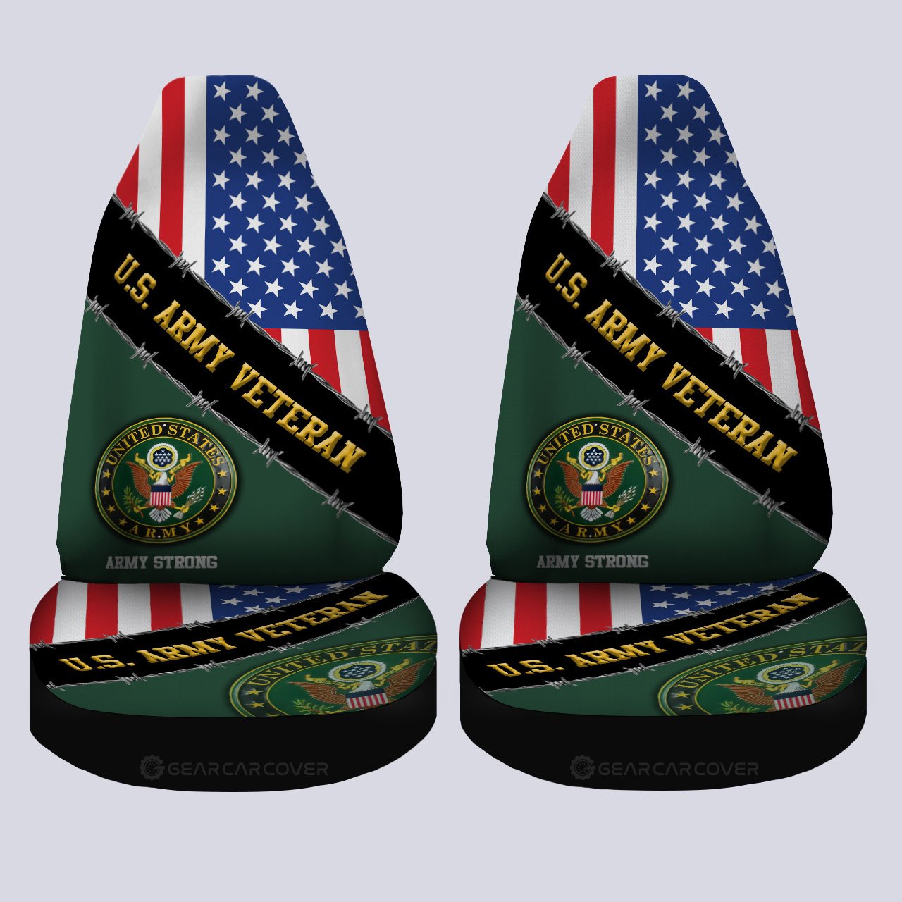 U.S. Army Veterans Car Seat Covers Custom United States Military Car Accessories