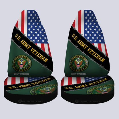 U.S. Army Veterans Car Seat Covers Custom United States Military Car Accessories