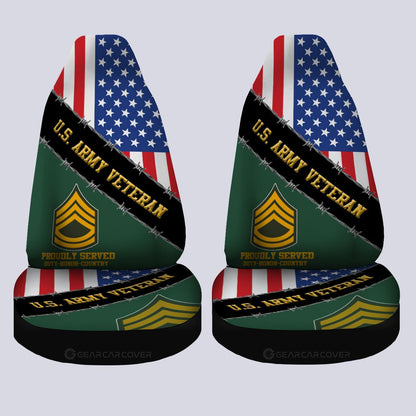 U.S. Army Veterans Car Seat Covers Custom United States Military Custom Car Accessories