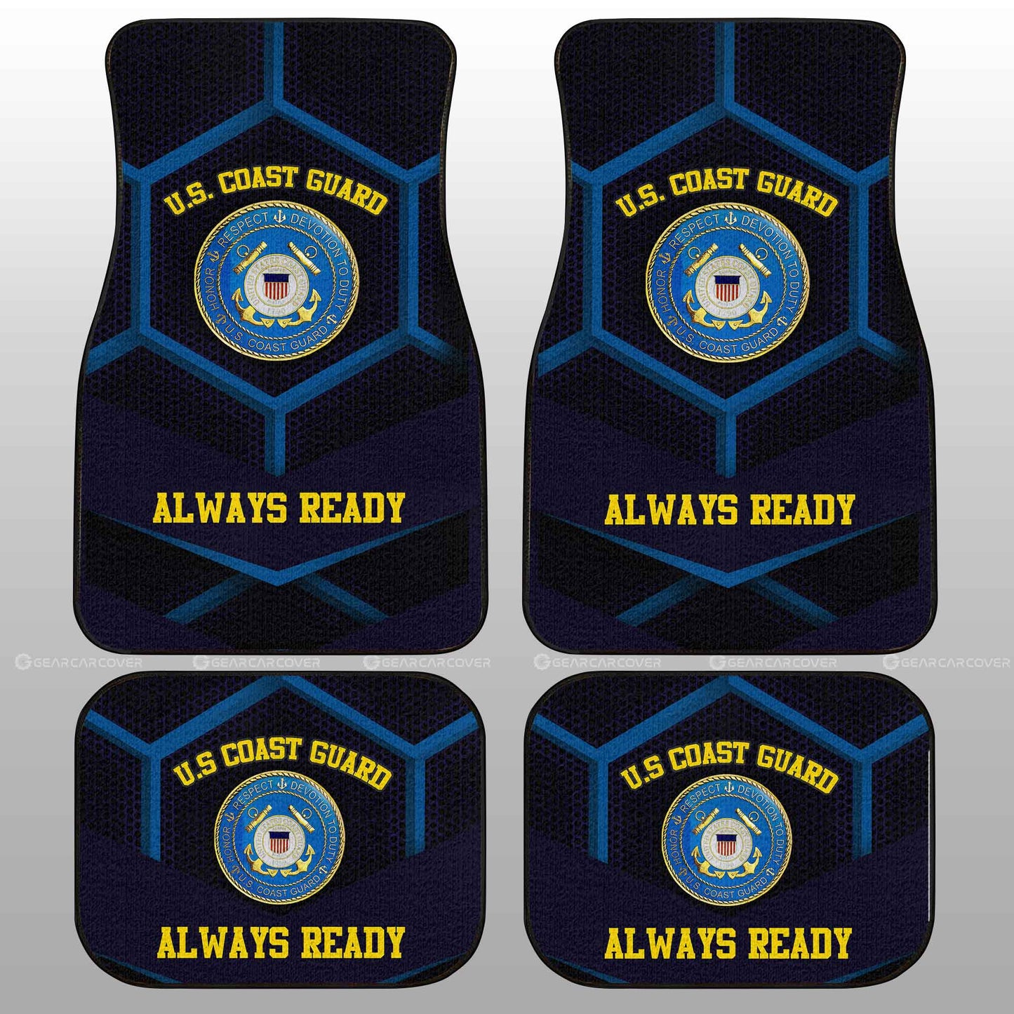 U.S. Coast Guard Car Floor Mats Custom US Military Car Accessories