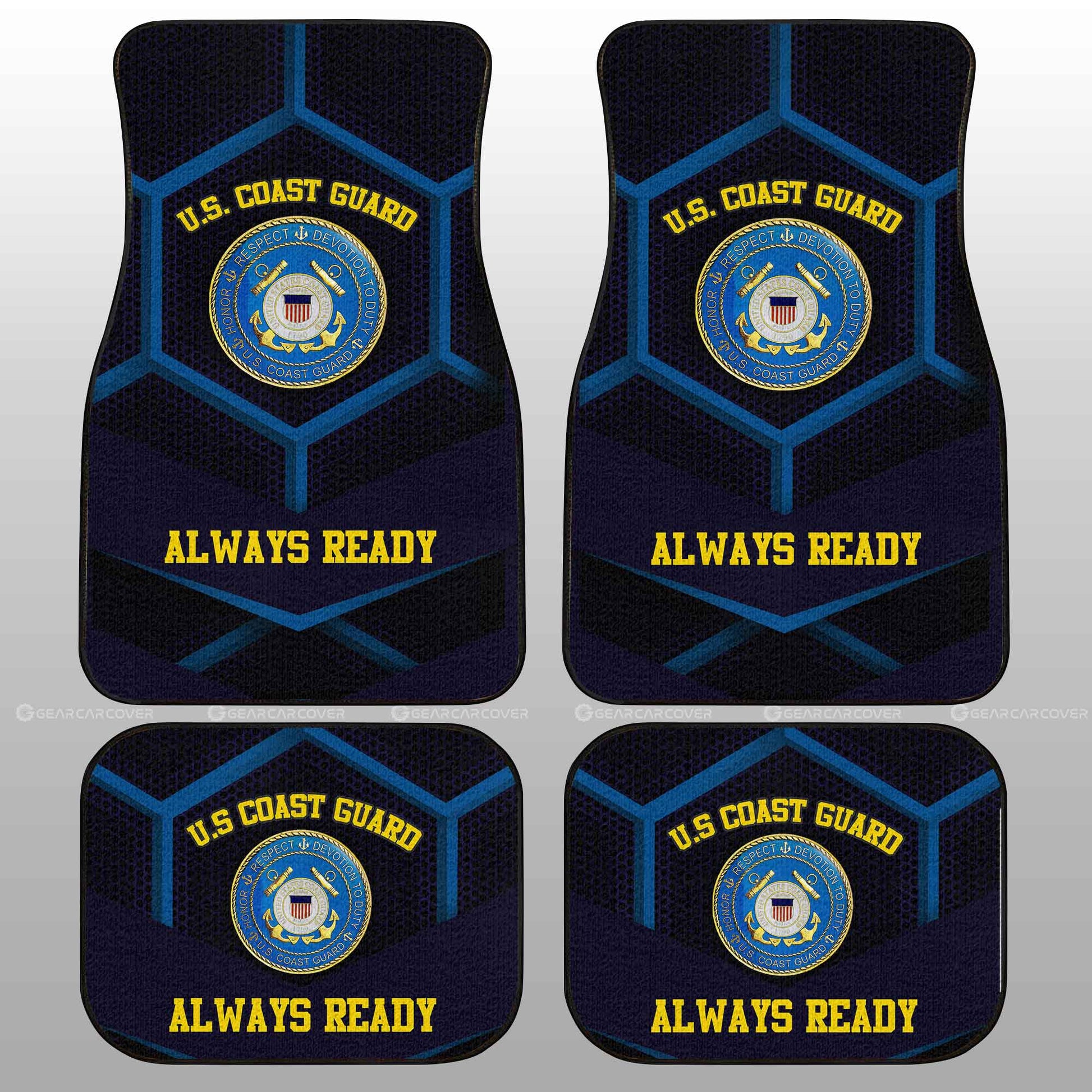 U.S. Coast Guard Car Floor Mats Custom US Military Car Accessories