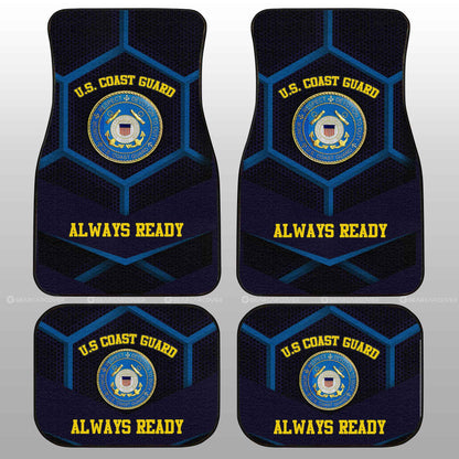 U.S. Coast Guard Car Floor Mats Custom US Military Car Accessories