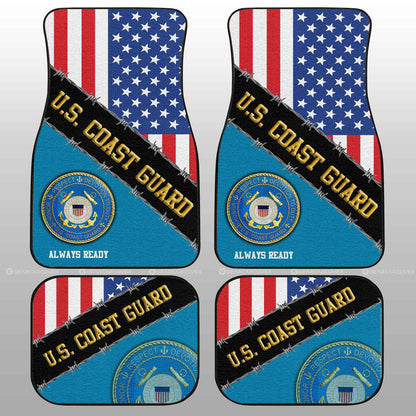 U.S. Coast Guard Car Floor Mats Custom United States Military Car Accessories