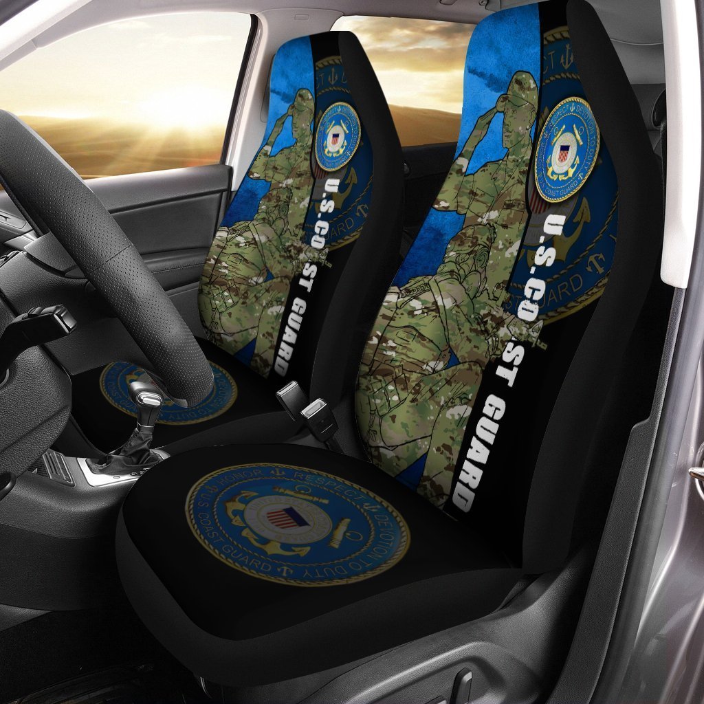 U.S Coast Guard Car Seat Covers Custom Car Interior Accessories