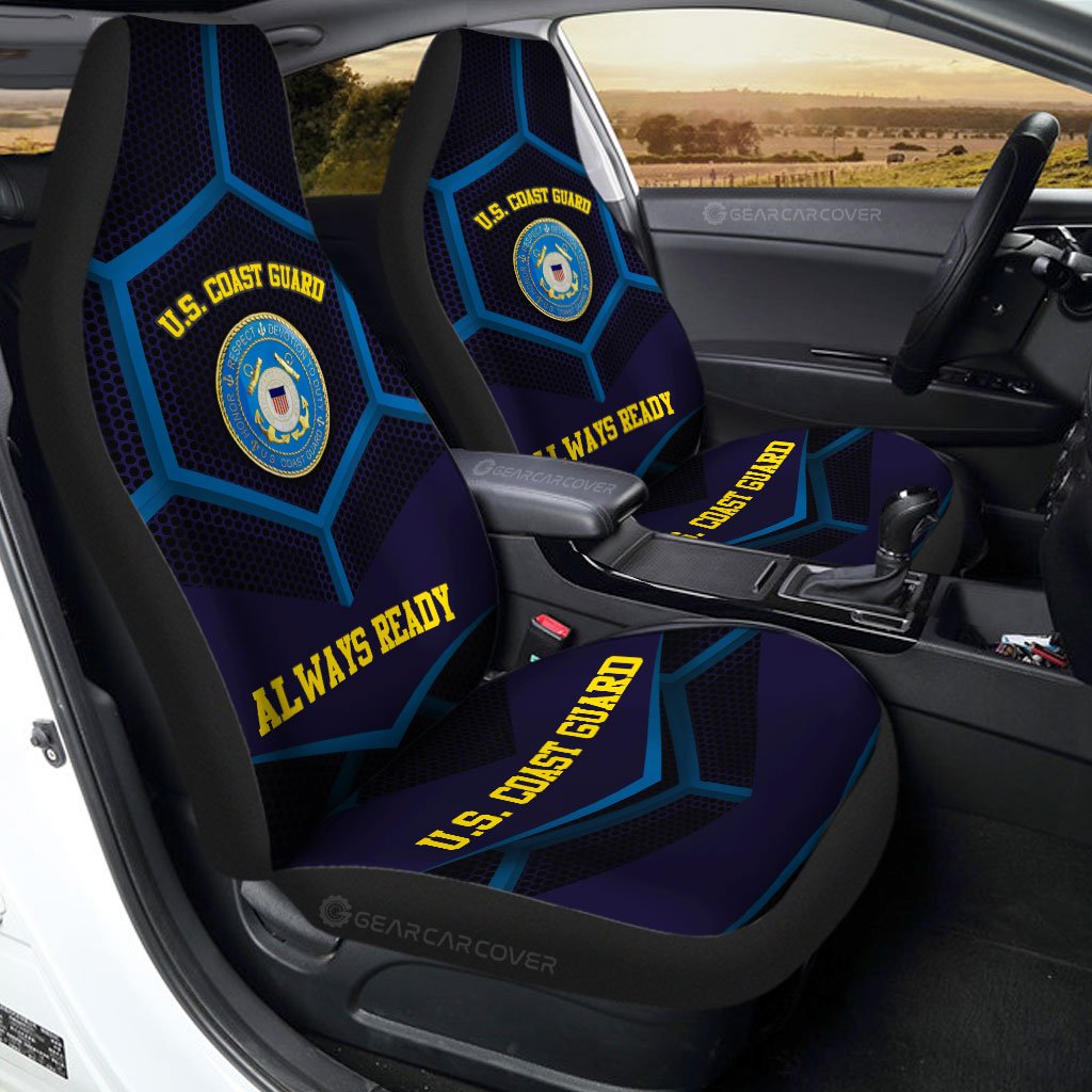 U.S. Coast Guard Car Seat Covers Custom US Military Car Accessories