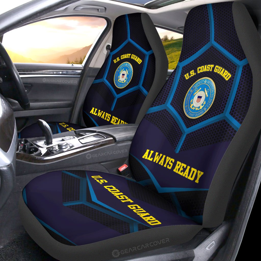U.S. Coast Guard Car Seat Covers Custom US Military Car Accessories