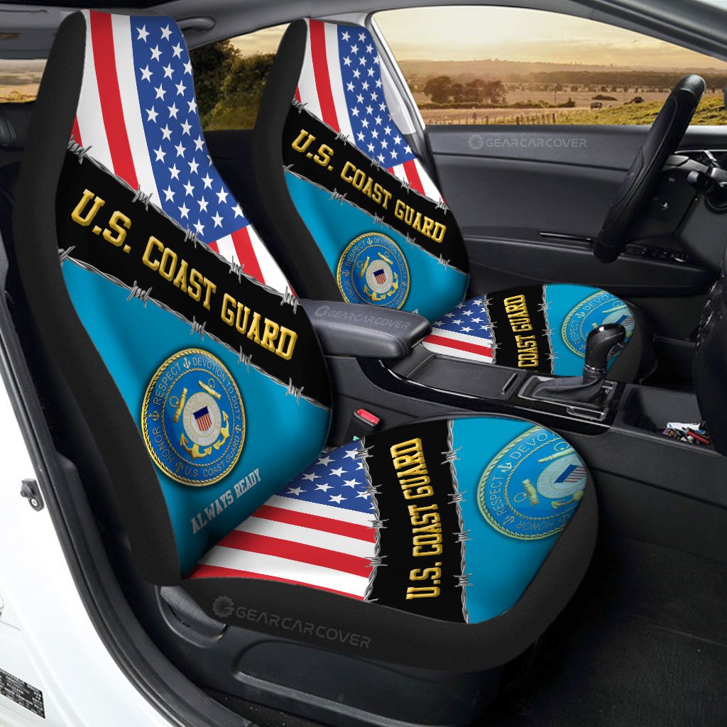 U.S. Coast Guard Car Seat Covers Custom United States Military Car Accessories