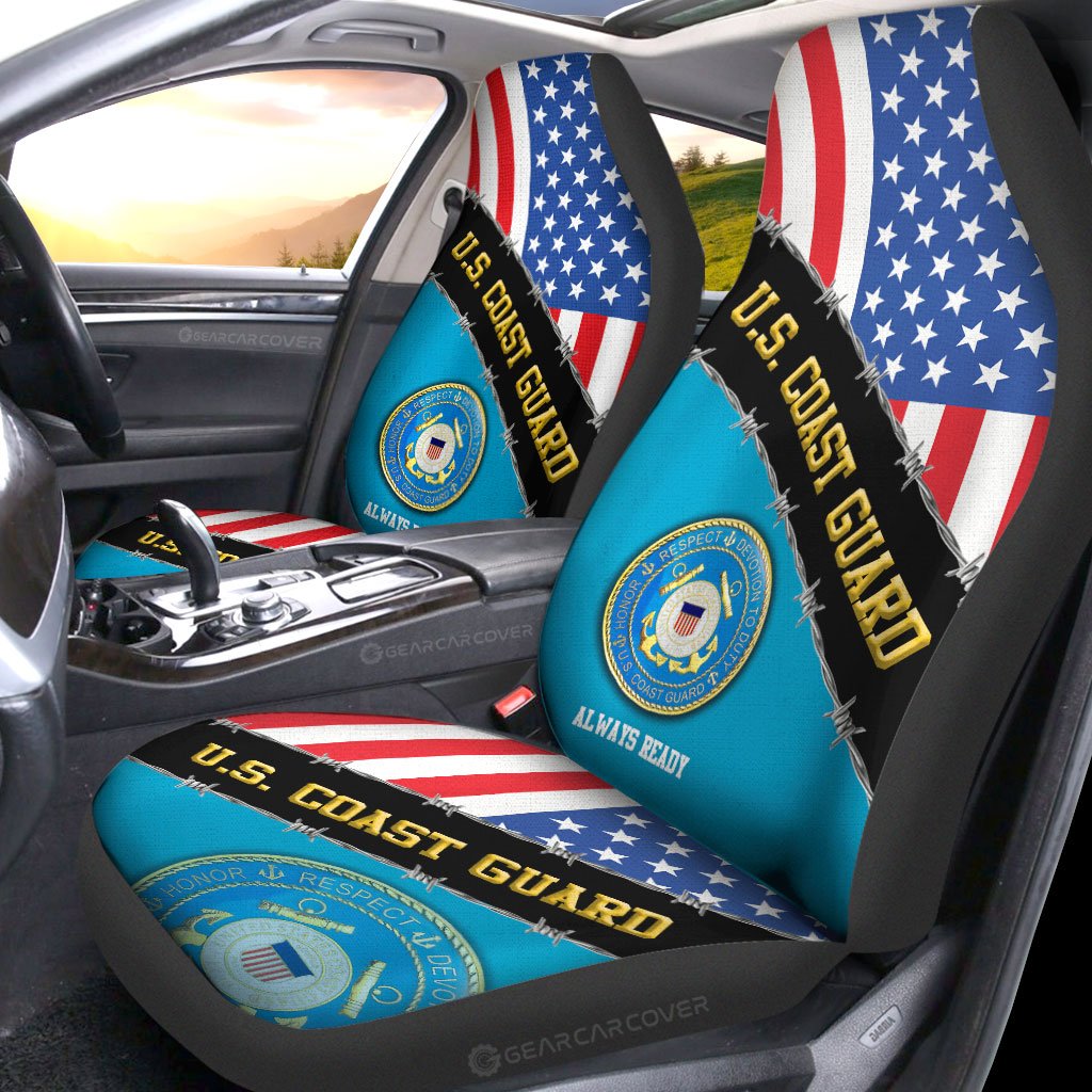 U.S. Coast Guard Car Seat Covers Custom United States Military Car Accessories