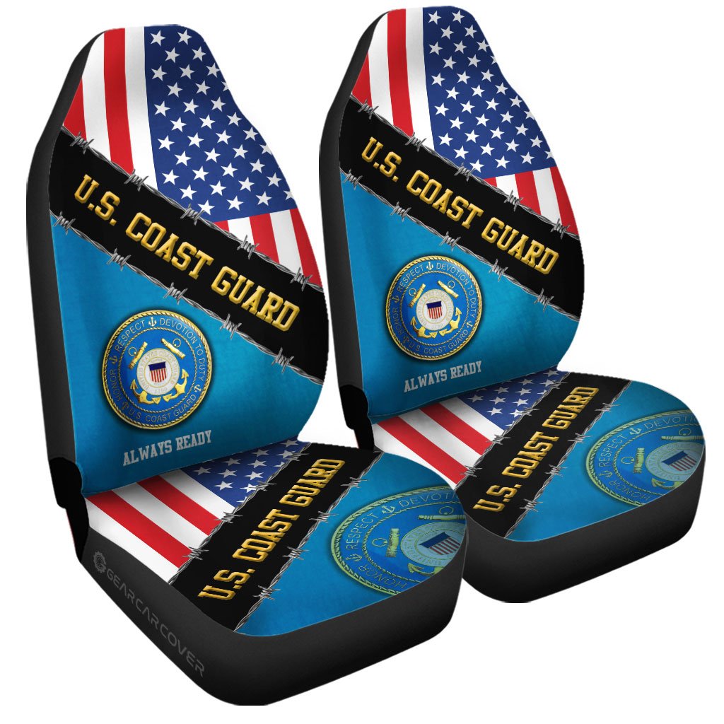 U.S. Coast Guard Car Seat Covers Custom United States Military Car Accessories