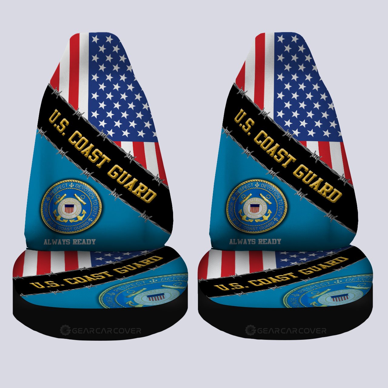U.S. Coast Guard Car Seat Covers Custom United States Military Car Accessories