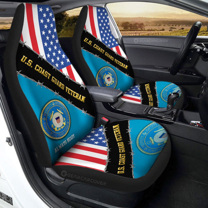 U.S. Coast Guard Veterans Car Seat Covers Custom United States Military Car Accessories