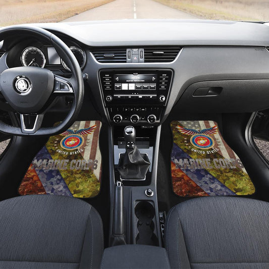 U.S Marine Corps Car Floor Mats Custom Marine Car Accessories