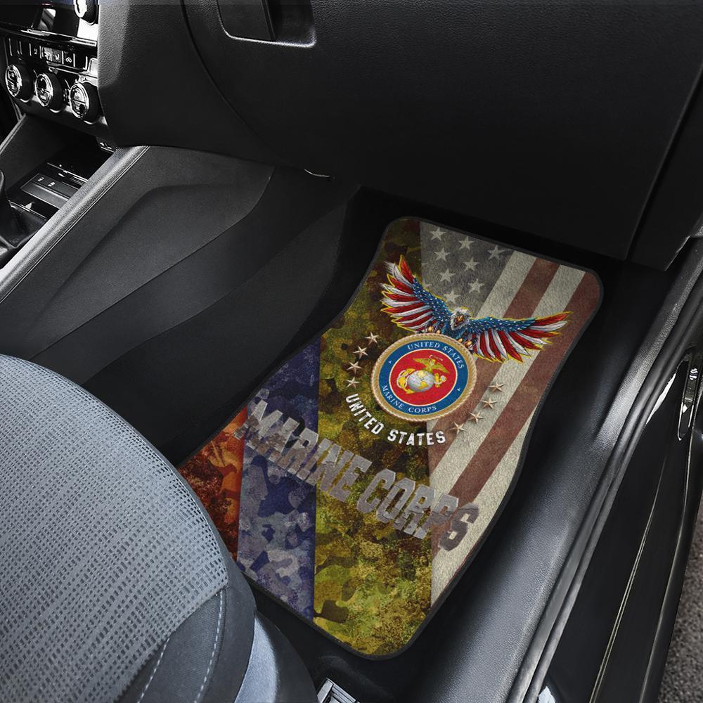 U.S Marine Corps Car Floor Mats Custom Marine Car Accessories
