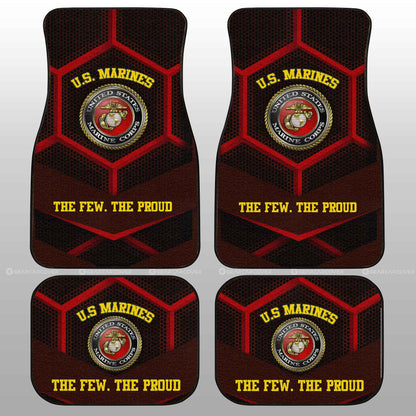U.S. Marine Corps Car Floor Mats Custom US Military Car Accessories