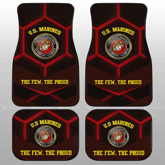 U.S. Marine Corps Car Floor Mats Custom US Military Car Accessories