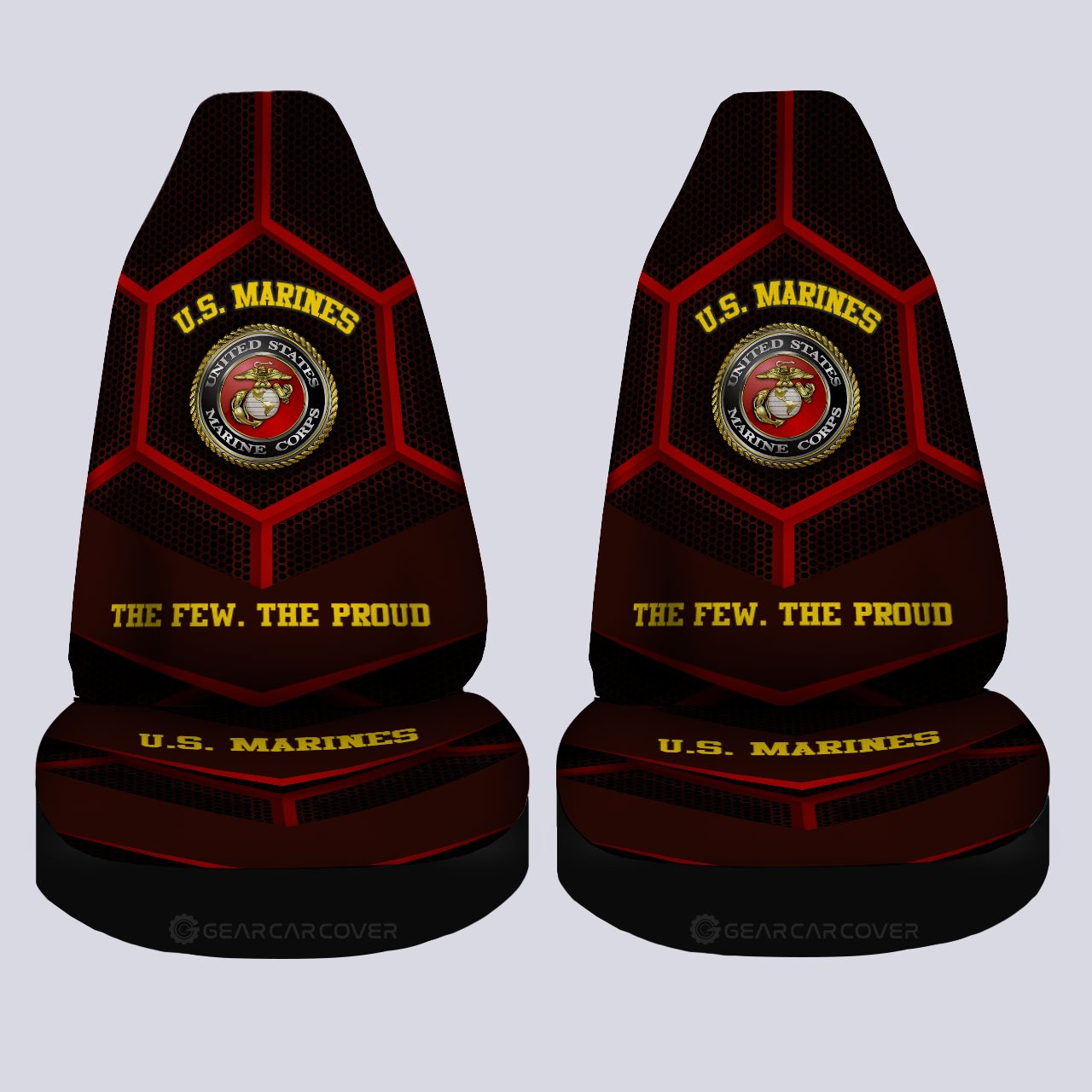 U.S. Marine Corps Car Seat Covers Custom US Military Car Accessories