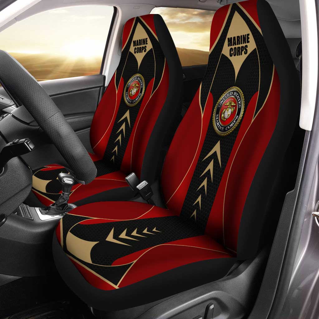 U.S. Marine Corps Car Seat Covers Custom USMC Car Accessories Patriotic