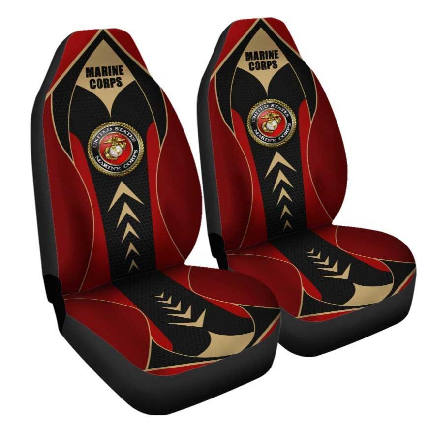 U.S. Marine Corps Car Seat Covers Custom USMC Car Accessories Patriotic