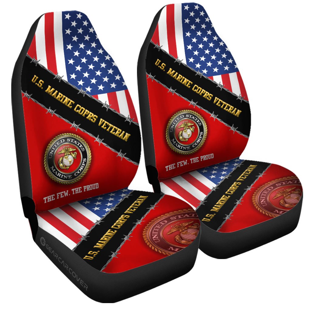 U.S. Marine Corps Car Seat Covers Custom United States Military Car Accessories
