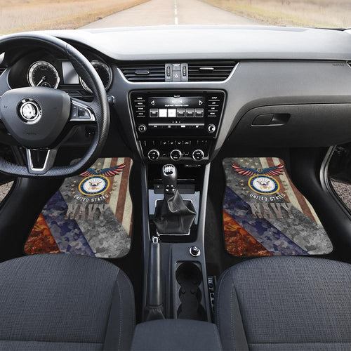 U.S Navy Car Floor Mats Custom US Armed Forces Car Accessories