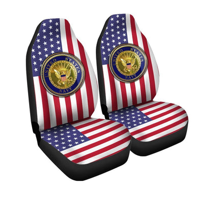 U.S Navy Car Seat Covers Custom US Flag Car Accessories