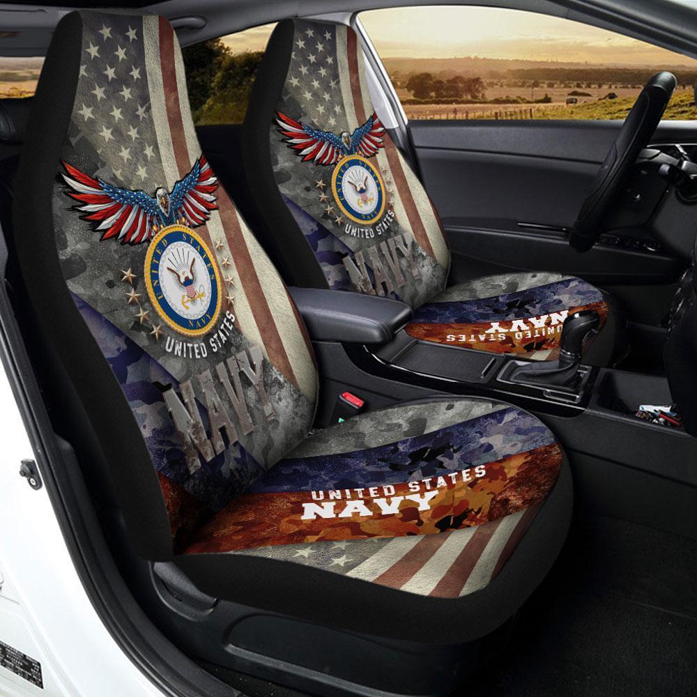 U.S Navy Car Seat Covers Custom US Military Car Interior Accessories